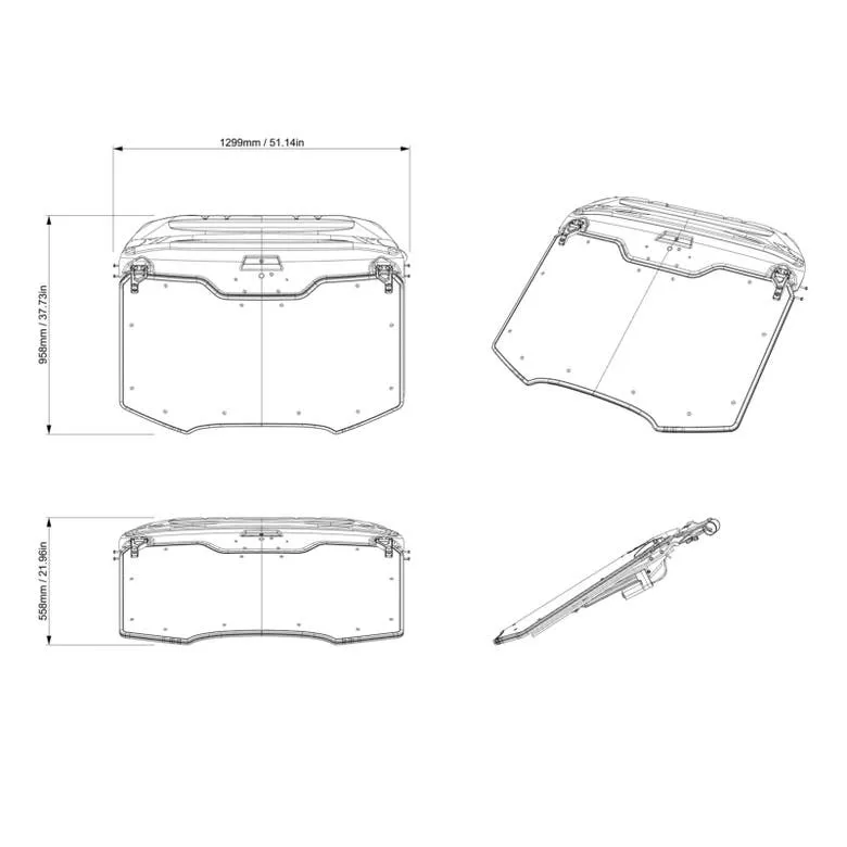 Can-Am Powerflip Windshield ｜ Maverick R, Maverick R MAX
