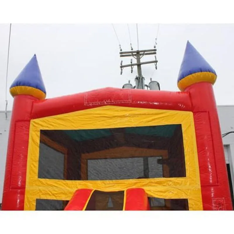 Castle Module Bounce House in Red Blue and Yellow