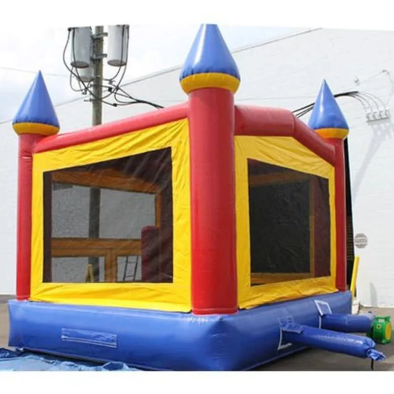 Castle Module Bounce House in Red Blue and Yellow