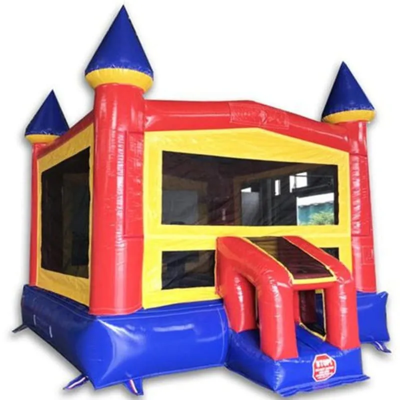 Castle Module Bounce House in Red Blue and Yellow