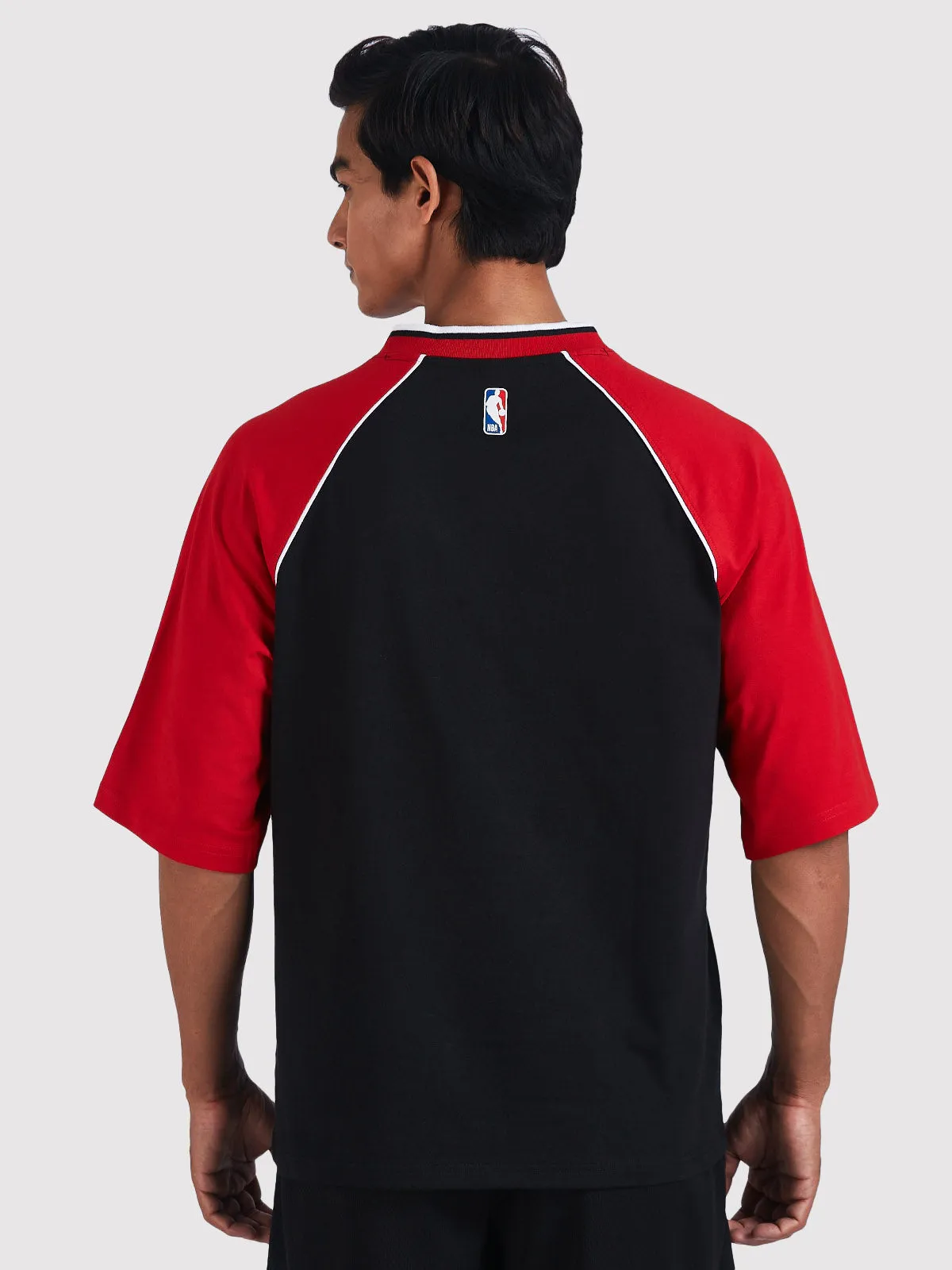 Chicago Bulls Contrast Colour Oversized T-Shirt