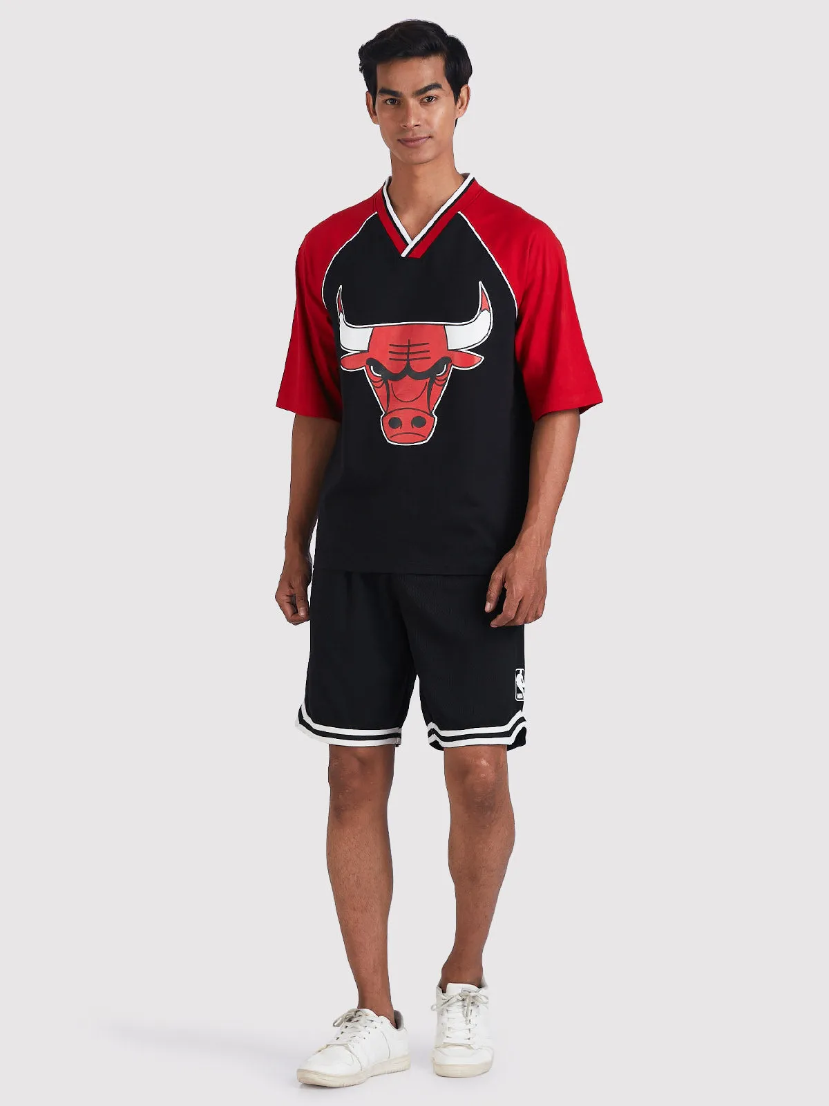 Chicago Bulls Contrast Colour Oversized T-Shirt