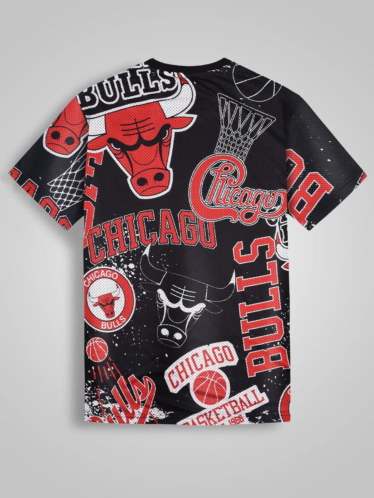 Chicago Bulls: Oversized Mesh AOP T Shirt
