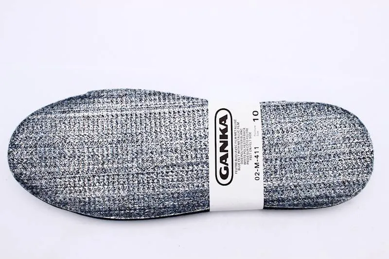 CL02-M-411-13-Blu/Foil Insoles Blue Felt w/Metallic Film
