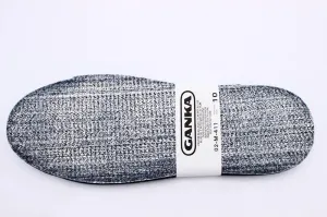 CL02-M-411-9-Blu/Foil Insoles Blue Felt w/Metallic Film