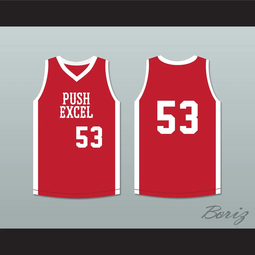 Cliff Levingston 53 Push Excel Pro Basketball Classic Red Basketball Jersey 1985 Charity Event