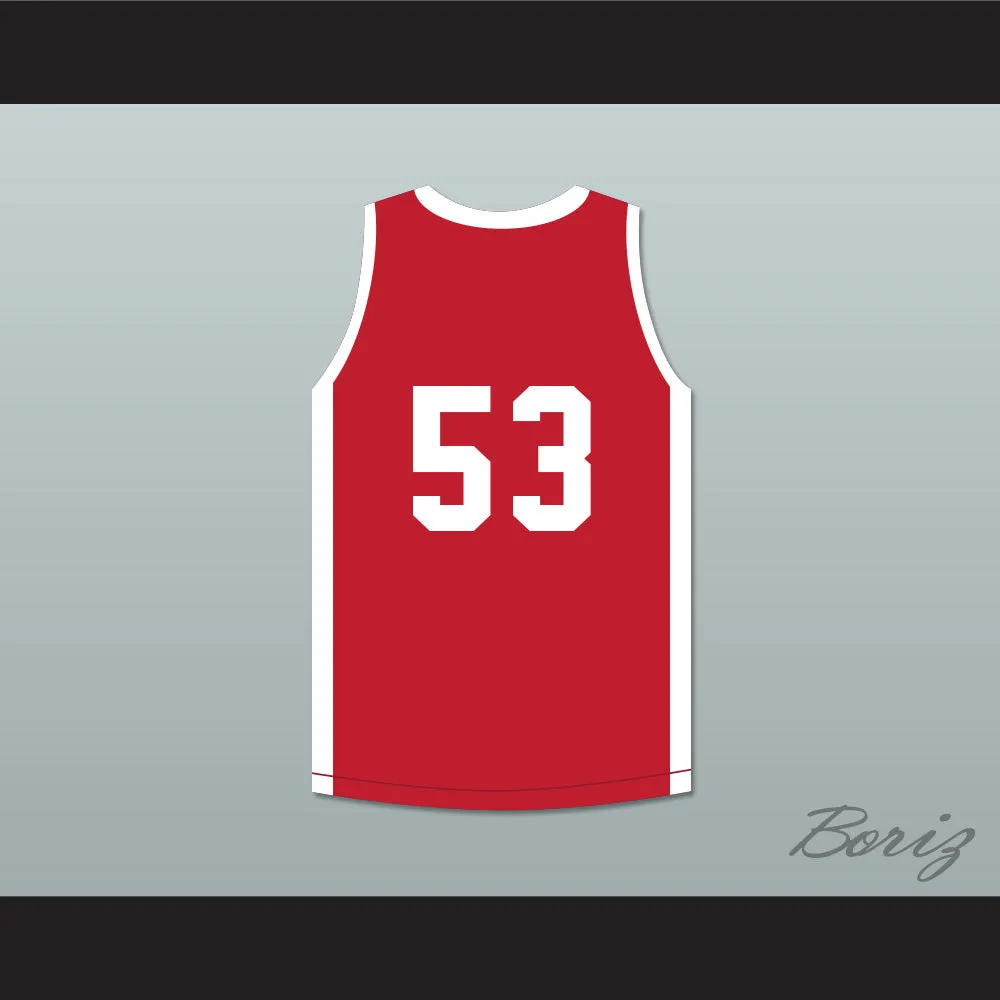 Cliff Levingston 53 Push Excel Pro Basketball Classic Red Basketball Jersey 1985 Charity Event