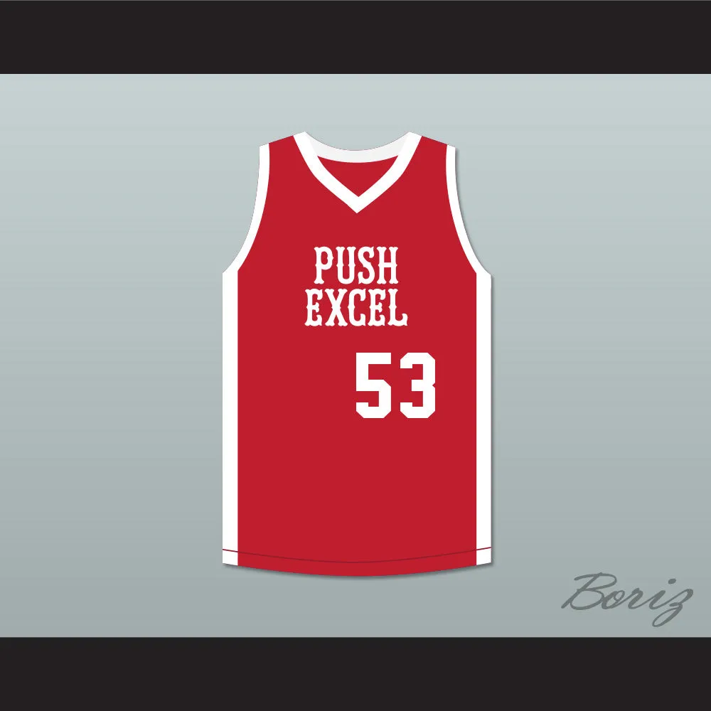Cliff Levingston 53 Push Excel Pro Basketball Classic Red Basketball Jersey 1985 Charity Event