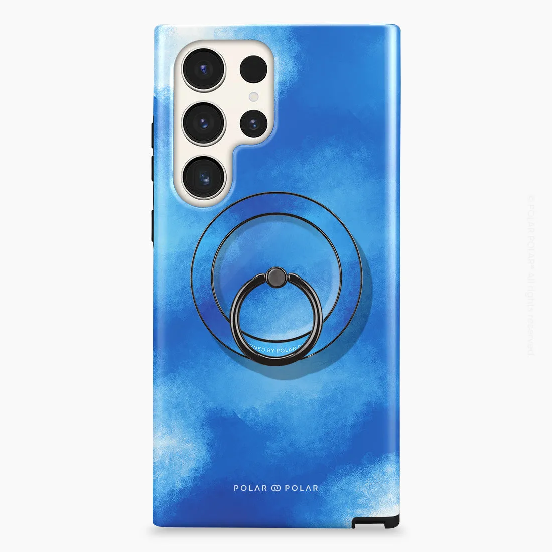 Clouds in Summer - Black MagSafe Phone Grip and Ring Holder Stand