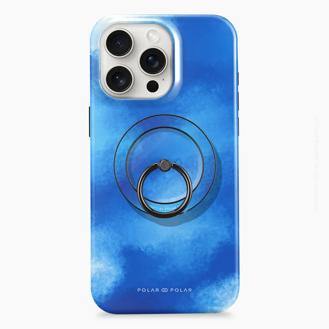 Clouds in Summer - Black MagSafe Phone Grip and Ring Holder Stand