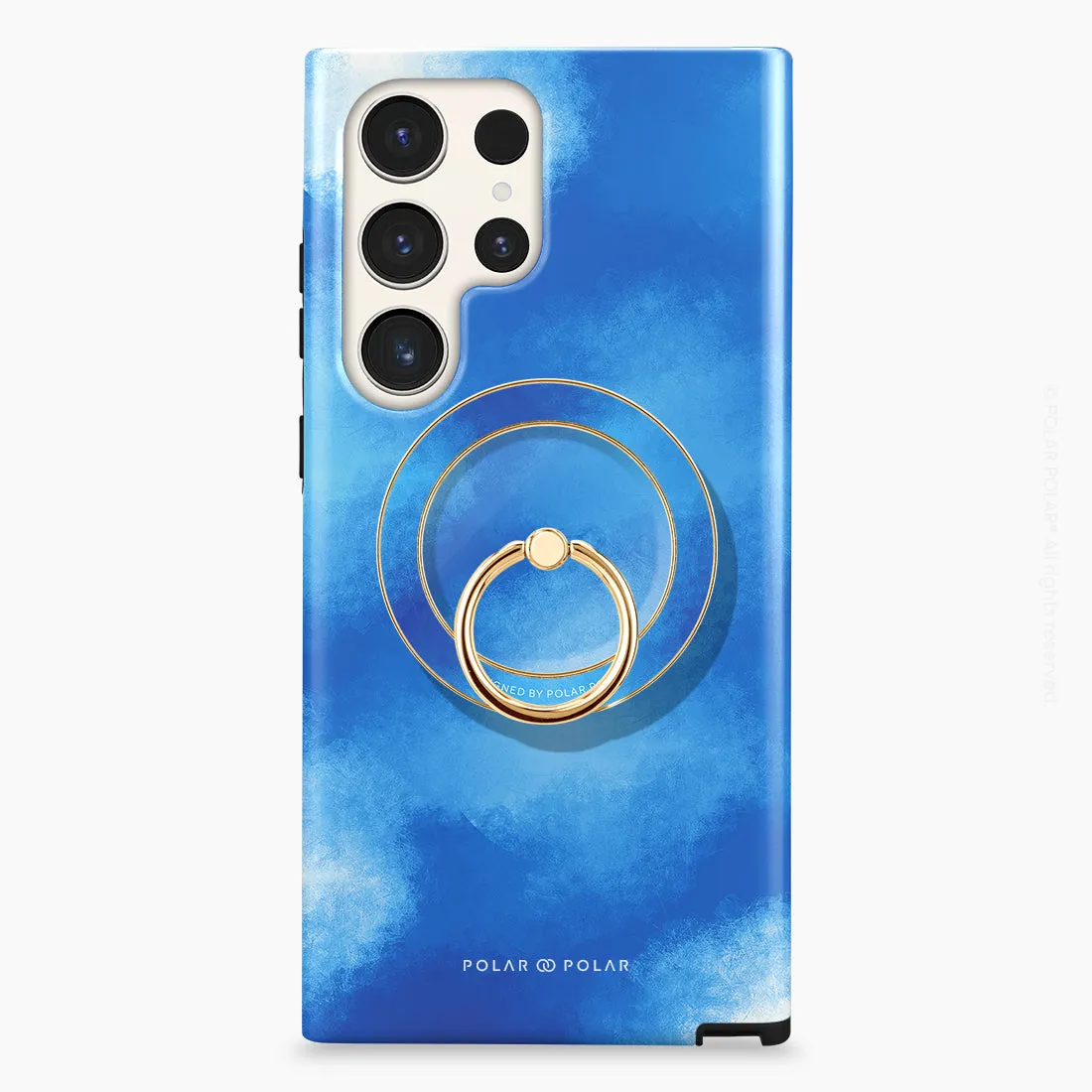 Clouds in Summer - Golden MagSafe Phone Grip and Ring Holder Stand