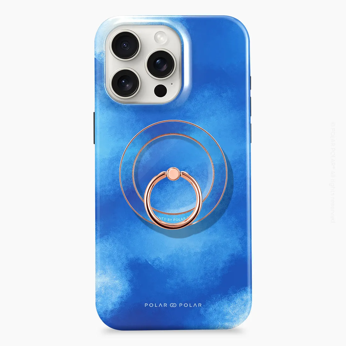 Clouds in Summer - Rose Gold MagSafe Phone Grip and Ring Holder Stand