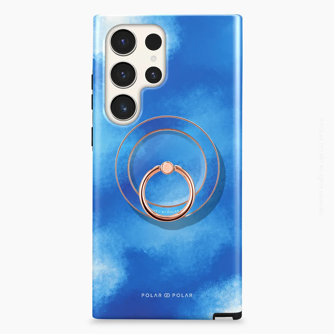 Clouds in Summer - Rose Gold MagSafe Phone Grip and Ring Holder Stand