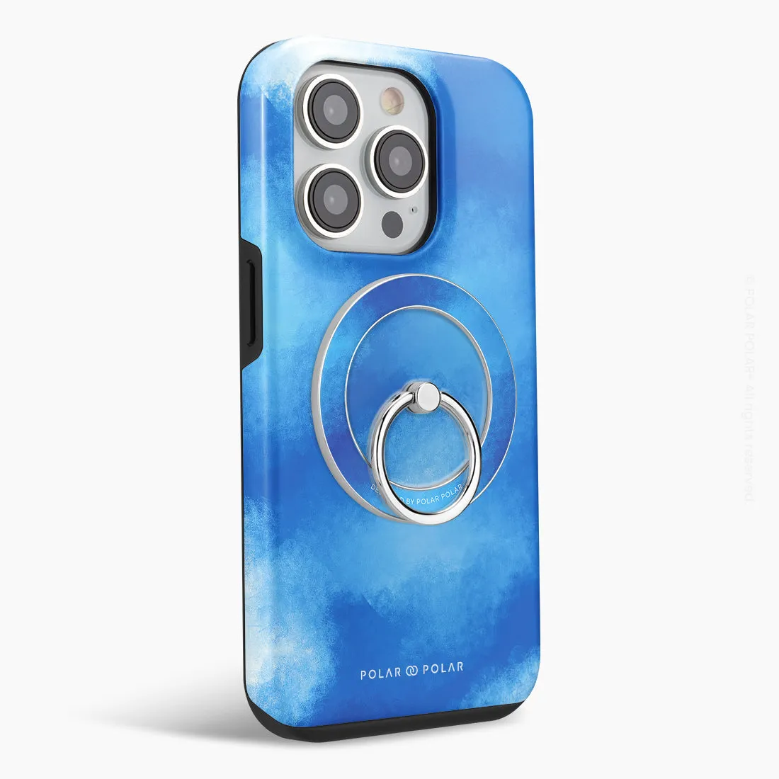 Clouds in Summer - Silver MagSafe Phone Grip and Ring Holder Stand