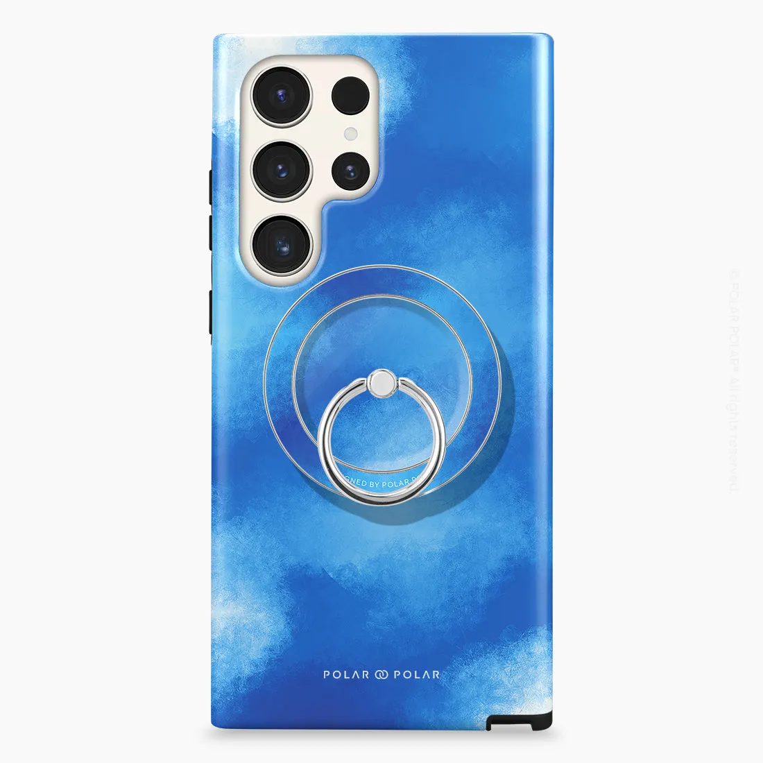 Clouds in Summer - Silver MagSafe Phone Grip and Ring Holder Stand