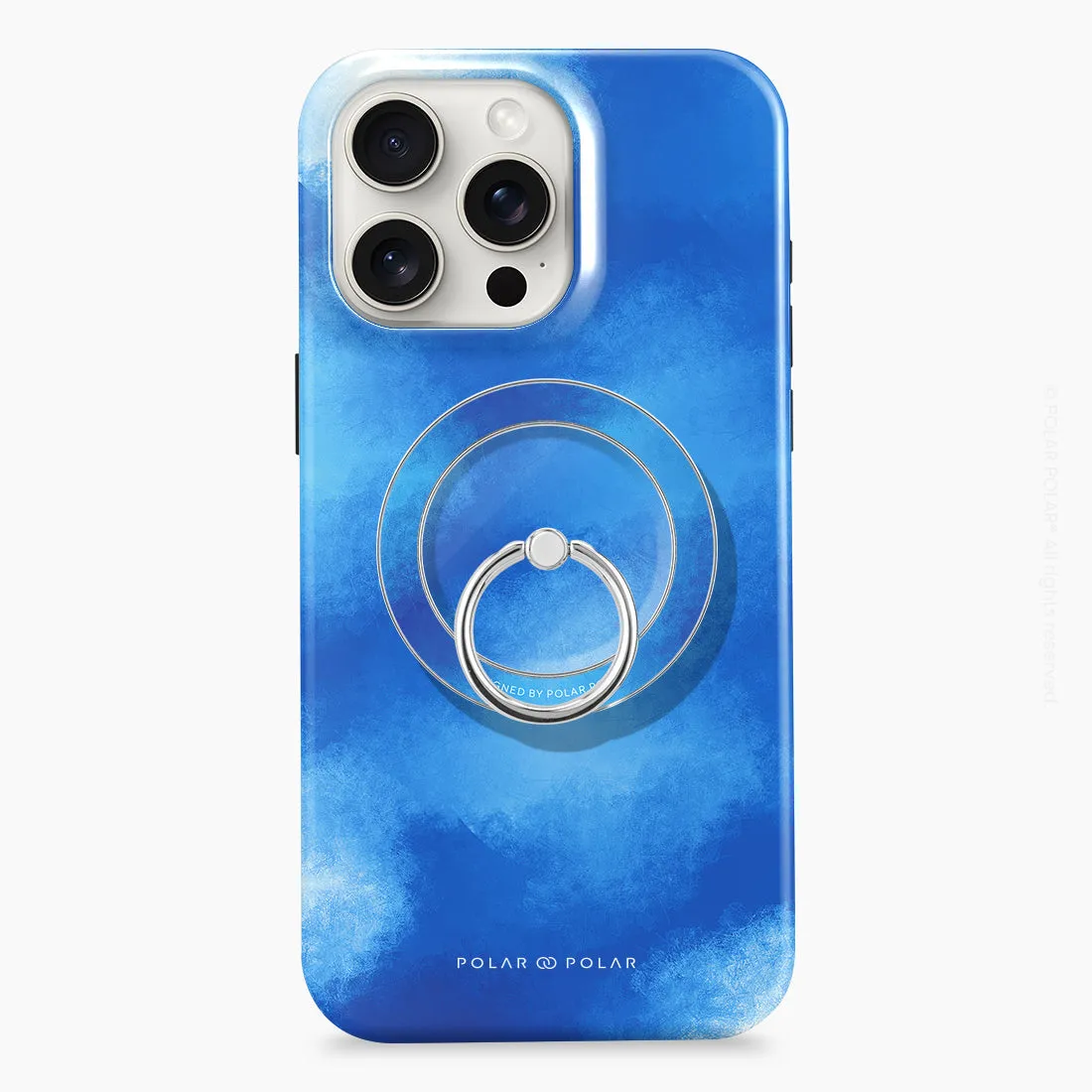 Clouds in Summer - Silver MagSafe Phone Grip and Ring Holder Stand