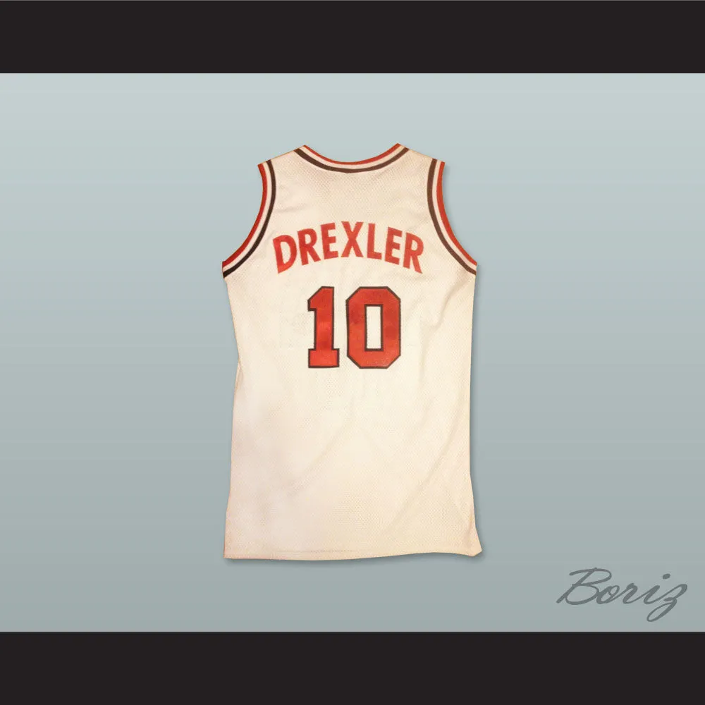 Clyde Drexler 10 USA Team Home Basketball Jersey