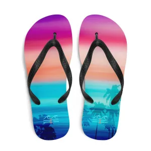 Coastal Crue Sunset Palms Flip-Flops
