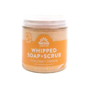 Coconut Papaya Whipped Soap & Scrub