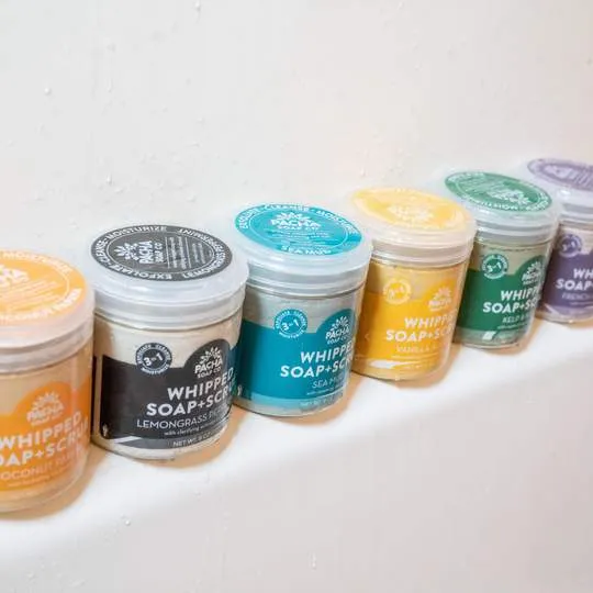Coconut Papaya Whipped Soap & Scrub