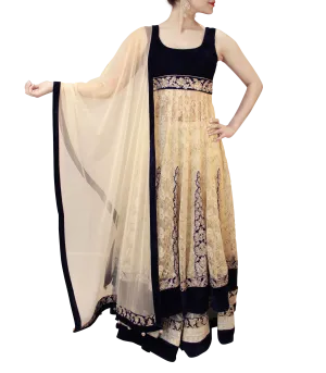 CREAM AND BLUE LACHA STYLE