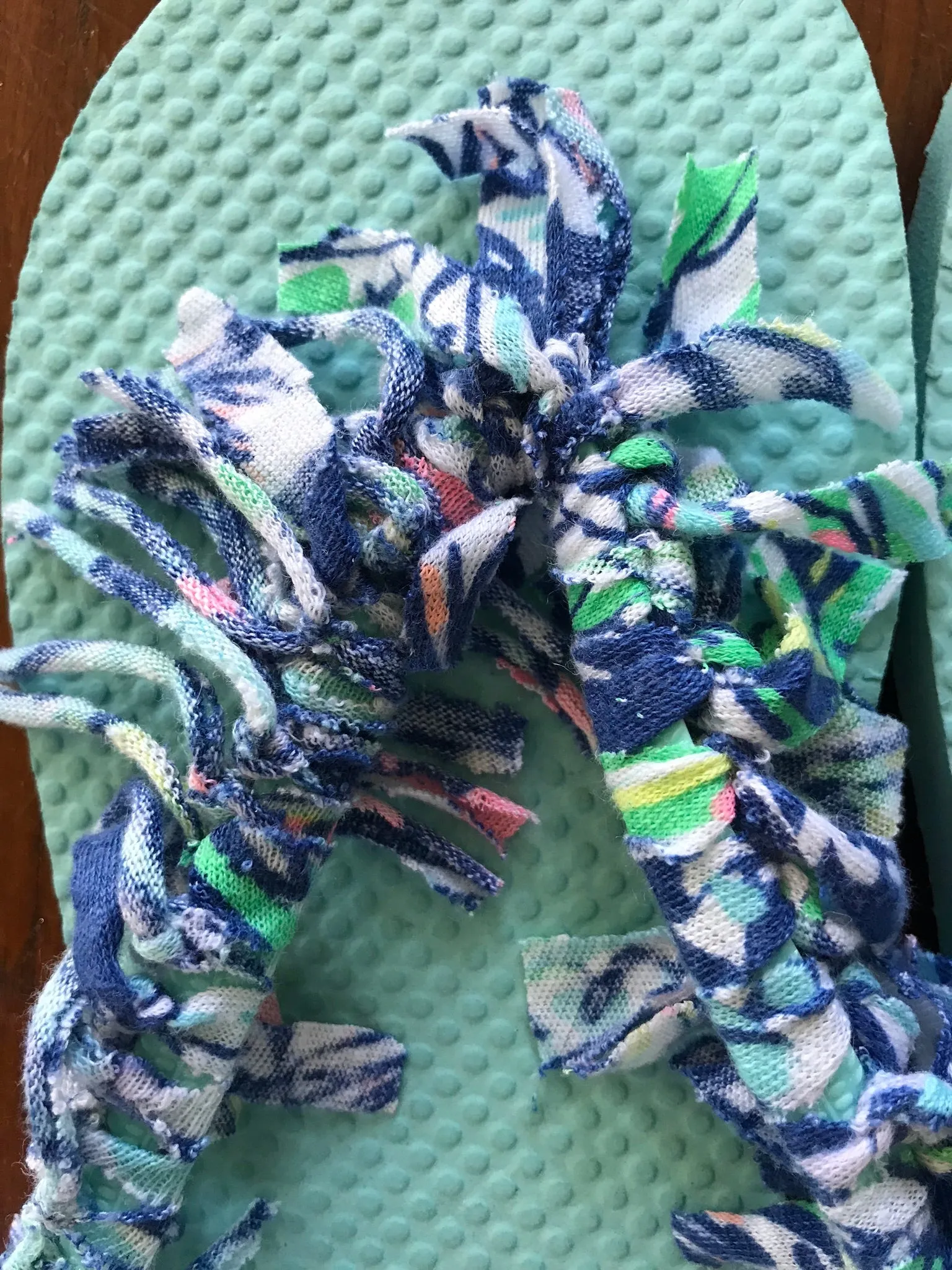 Custom Rag Flip Flops