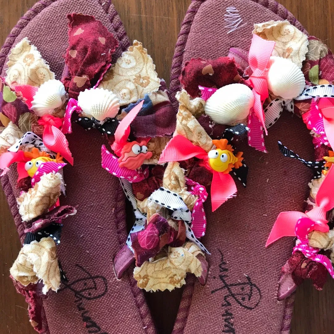 Custom Rag Flip Flops