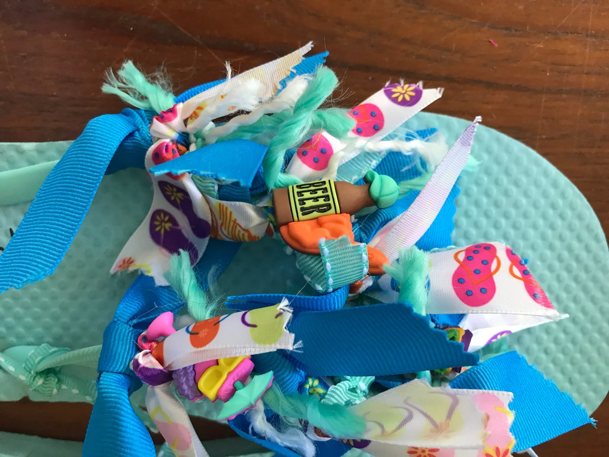 Custom Rag Flip Flops