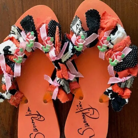 Custom Rag Flip Flops