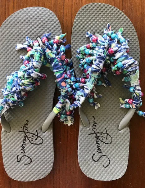 Custom Rag Flip Flops