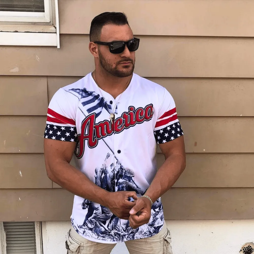 Custom Team America Baseball Jersey