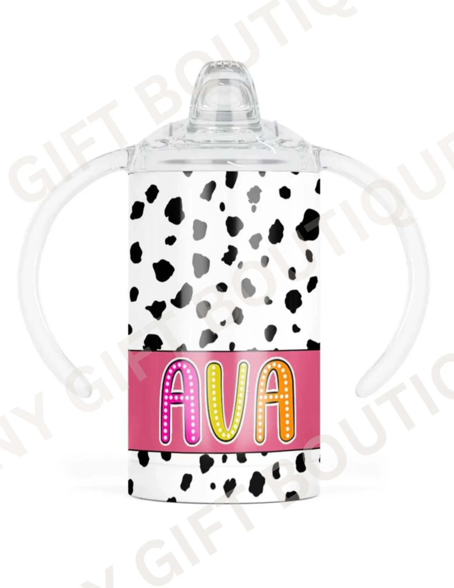 Dalmatian Dots Personalized Tumblers
