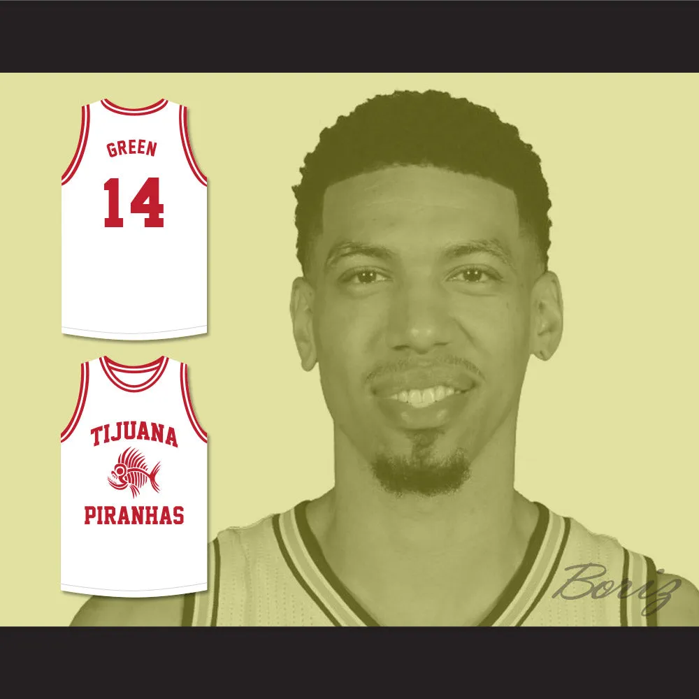 Danny Green 14 Tijuana Piranhas White Basketball Jersey Mexican Expansion Team