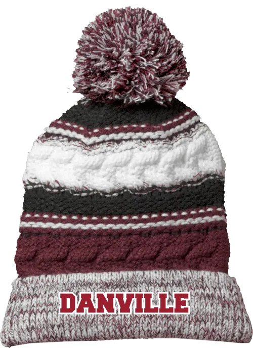Danville Basketball Pom Pom Beanie