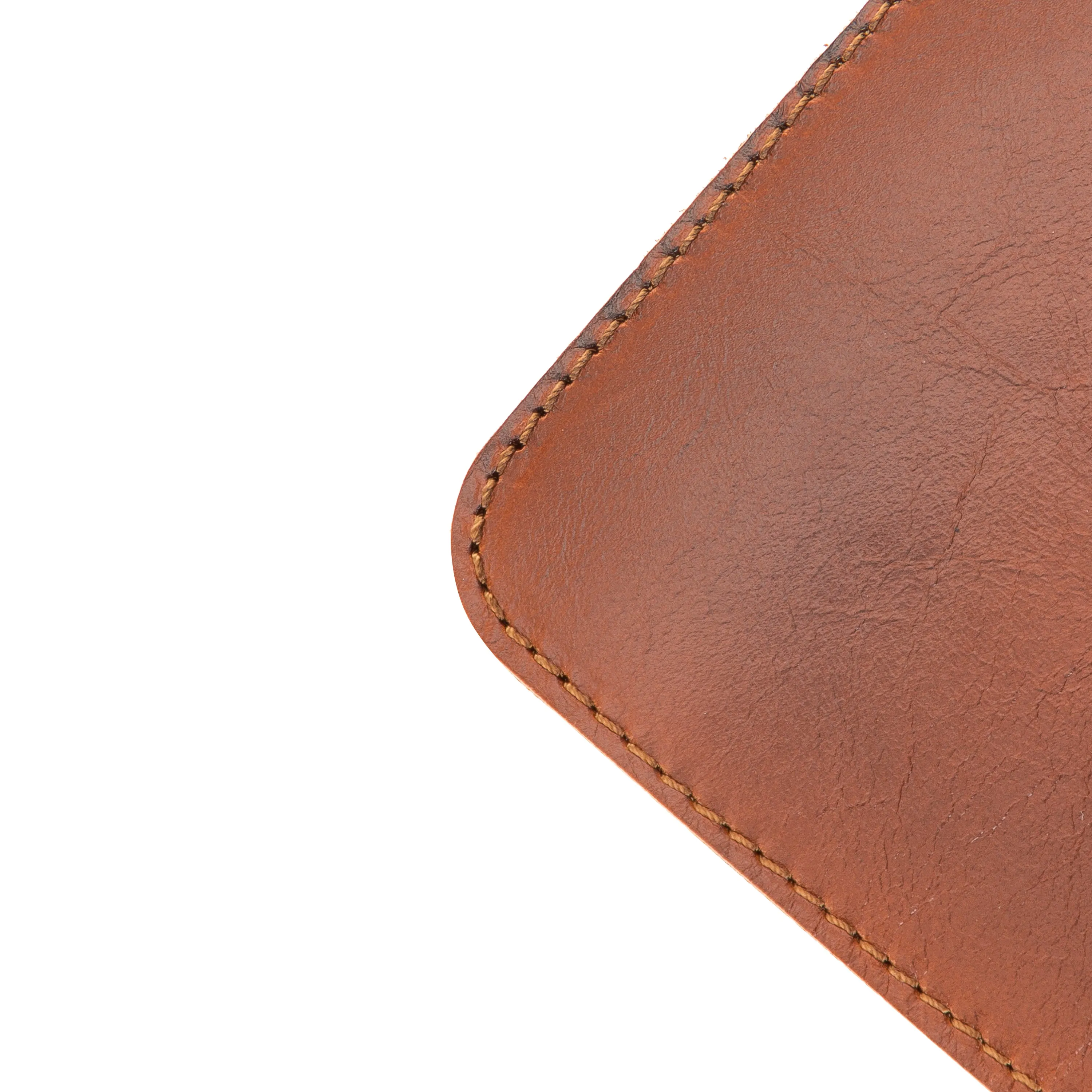 DelfiCase Genuine Brown Leather Deskmat, Computer Pad, Office Desk Pad