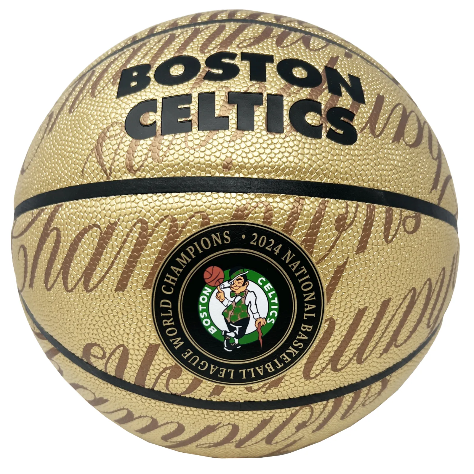 Derrick White Celtics Signed 2024 NBA Finals Champions Gold LE Basketball JSA