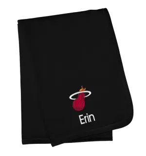 Designs by Chad and Jake Miami HEAT Custom Knit Baby Black Blanket