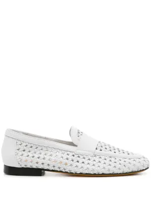 Doucal's interwoven leather loafers