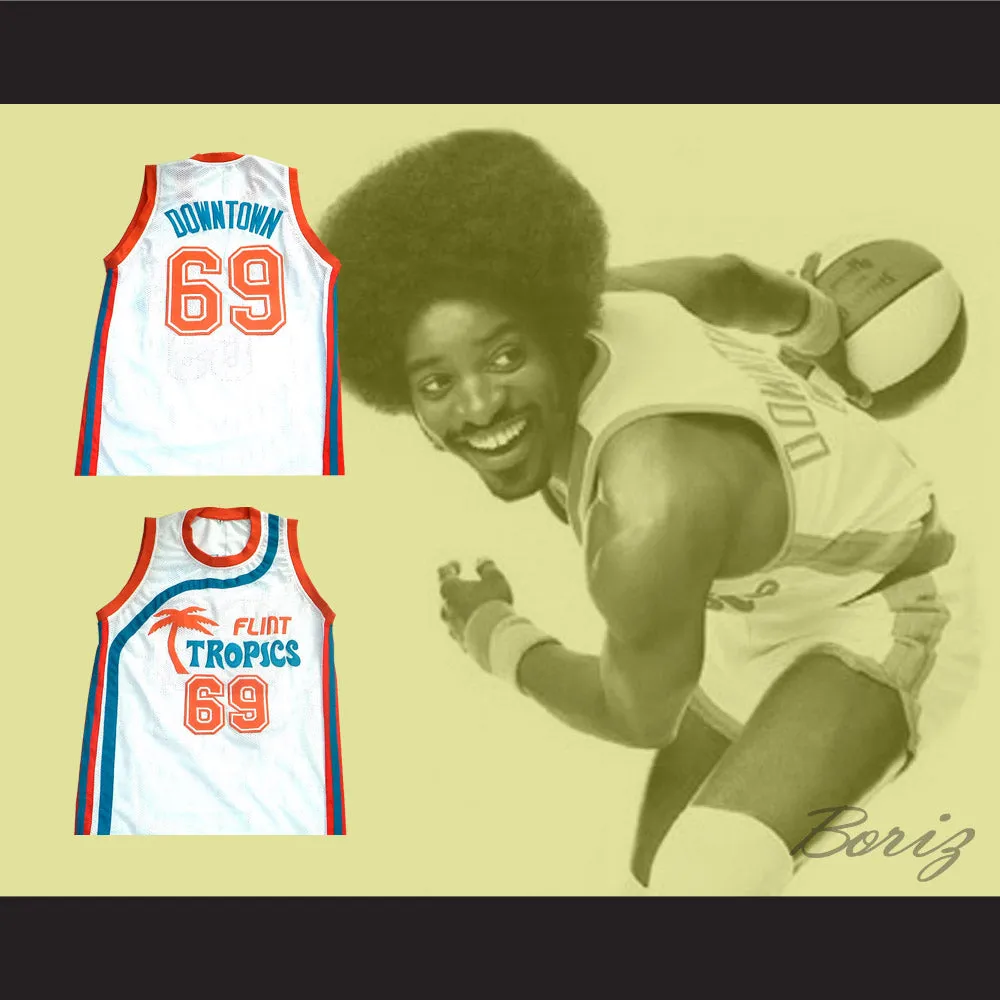 Downtown "Funky Stuff" Malone 69 Flint Tropics Semi Pro Team Basketball Jersey