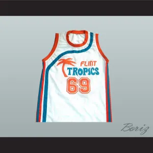 Downtown "Funky Stuff" Malone 69 Flint Tropics Semi Pro Team Basketball Jersey