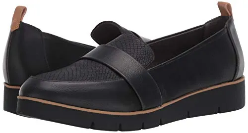 Dr. Scholl's Shoes Women's Webster Slip On Loafer, Black, 10 Wide US