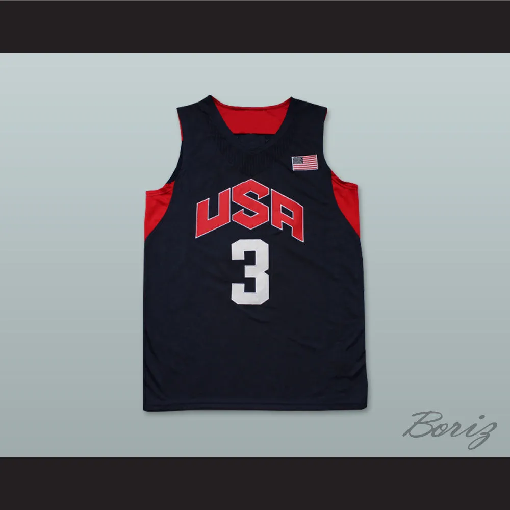 Dwyane Wade 3 Team USA Basketball Jersey