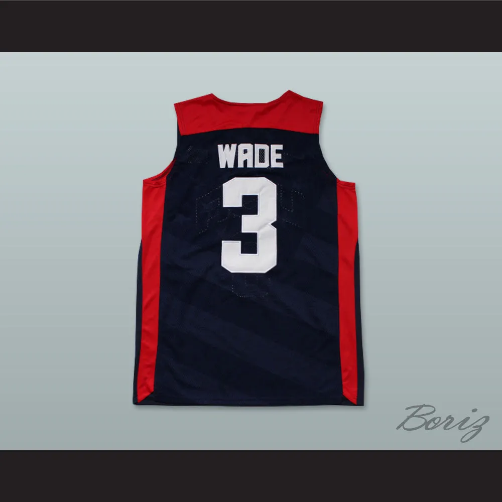 Dwyane Wade 3 Team USA Basketball Jersey