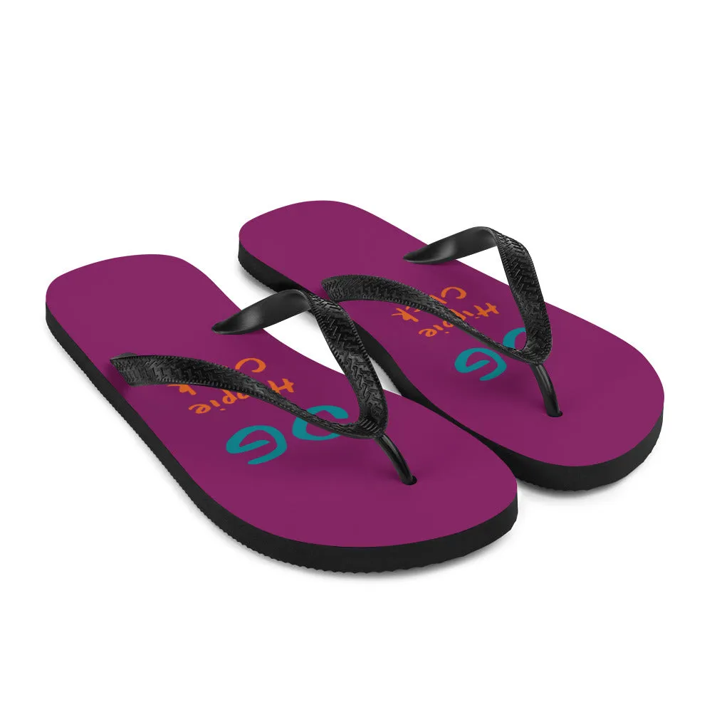 Eggplant Flip-Flops