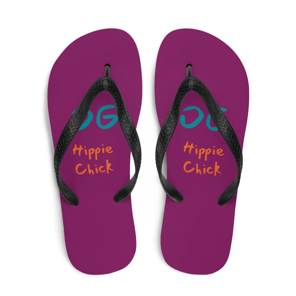 Eggplant Flip-Flops