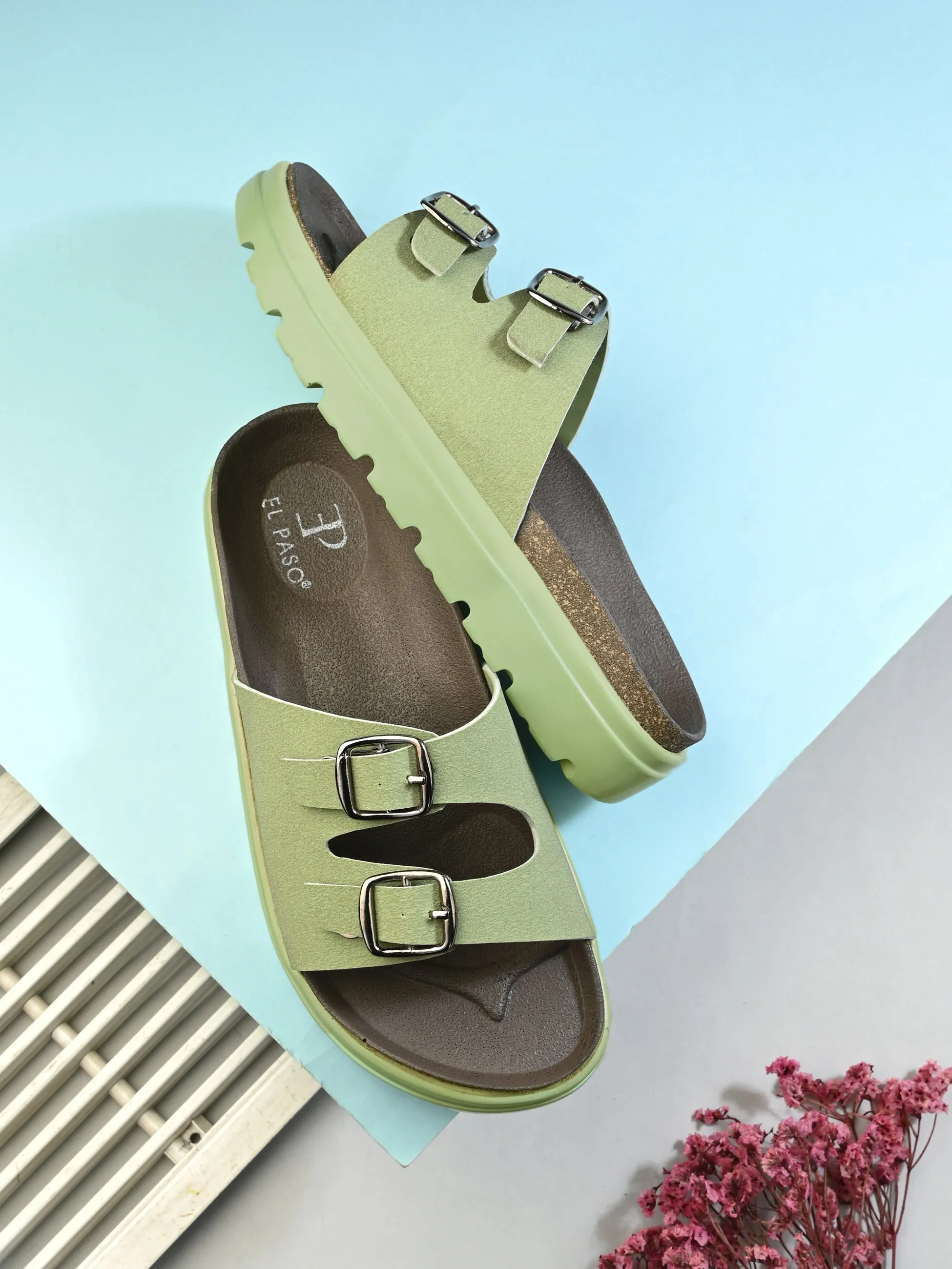 El Paso Women Open Toe Comfort Heel Sandals