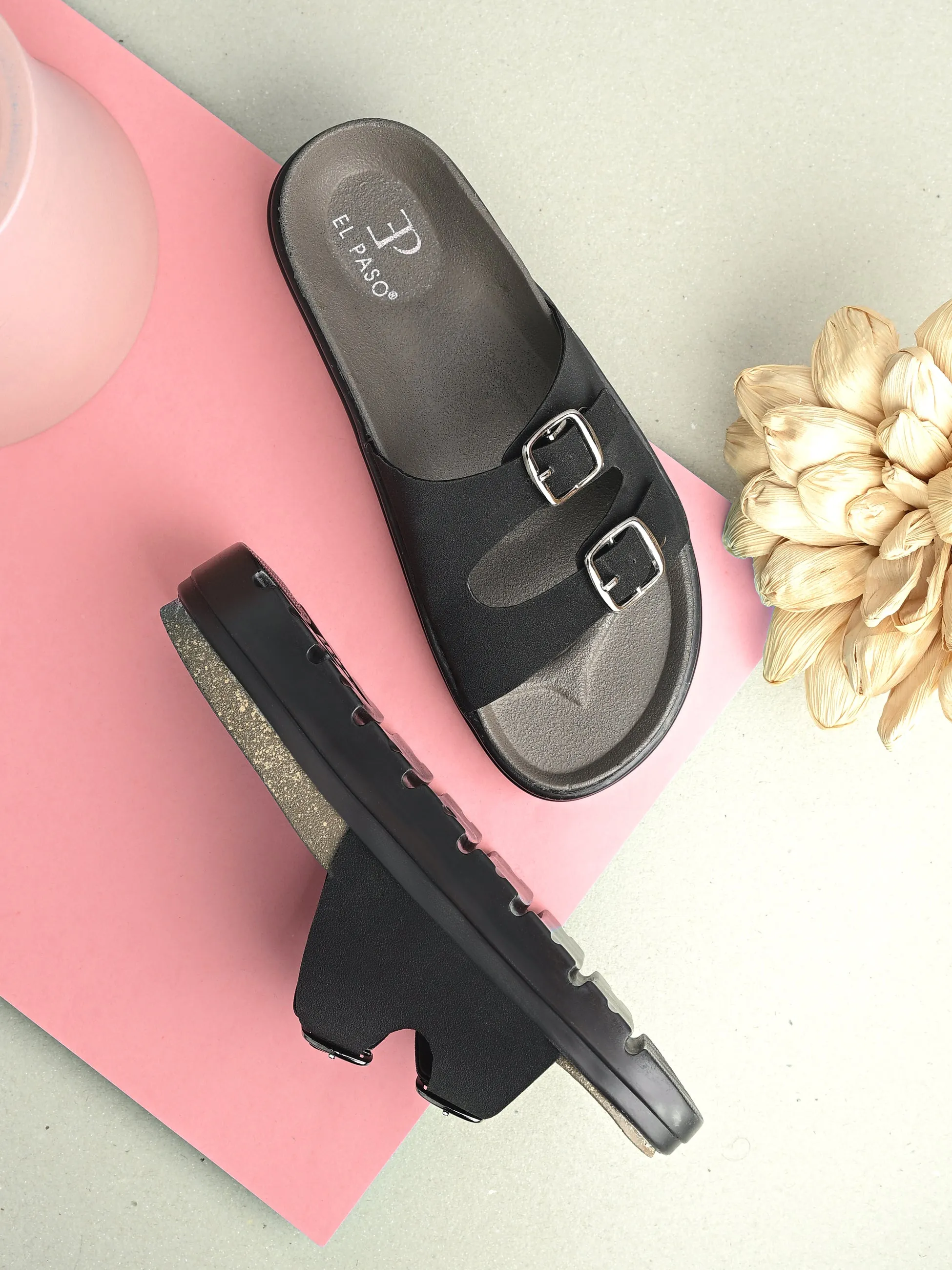 El Paso Women Open Toe Comfort Heel Sandals
