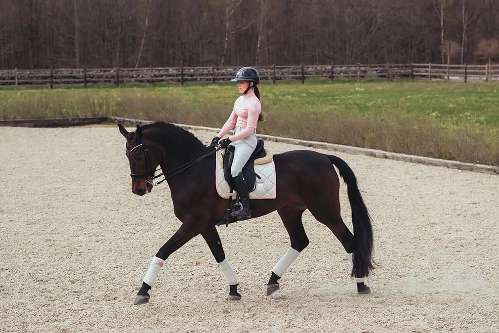 Equestrian Stockholm Dressage Pad Desert Rose