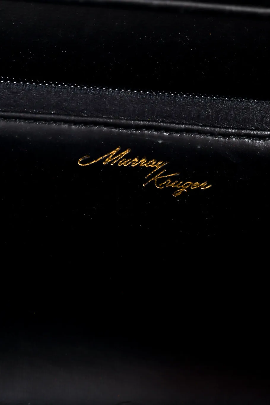 European Crest Leather Box Bag