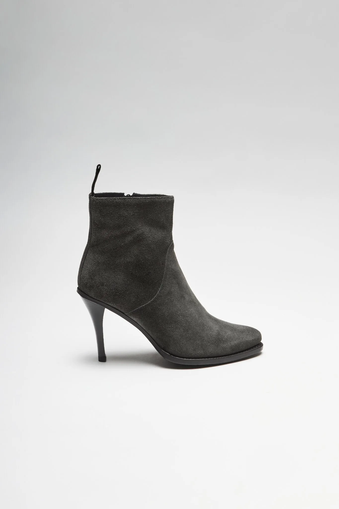 EVA Damen Grau Lederstiefelette